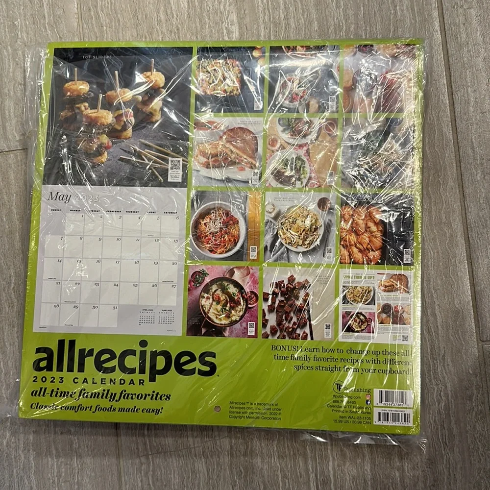 2023 Recipe and Conversation starter calendars.